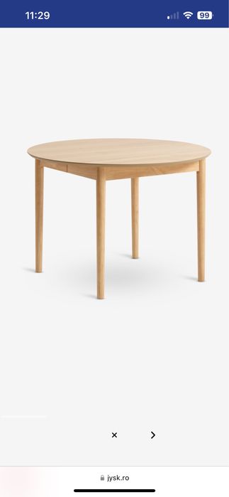 Masa dining stejar natur