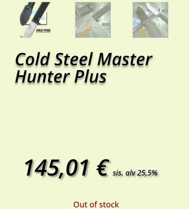 Cold Steel de vanatoare