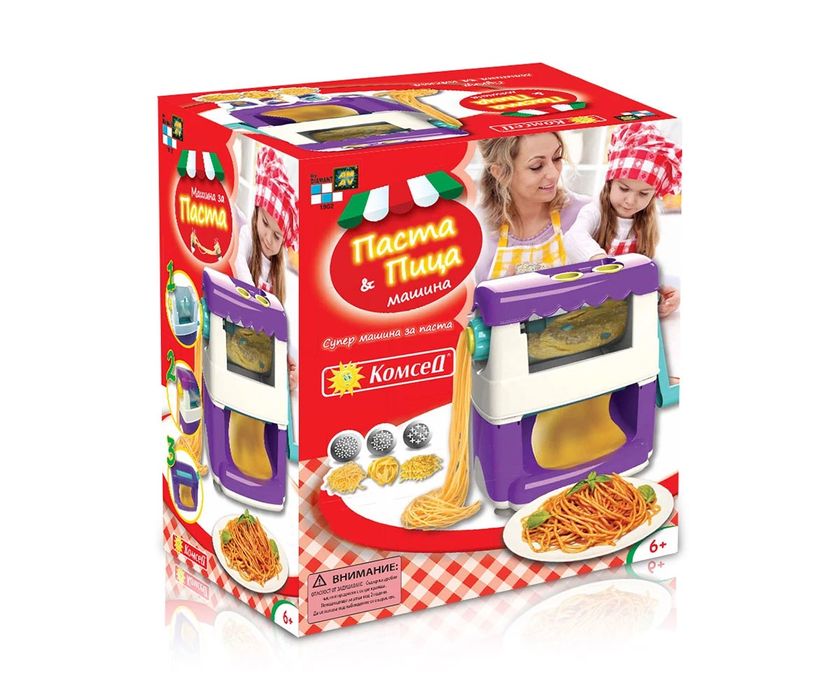 Детска прахосмукачка със звук, машина за приготвяне паста и пица,багер