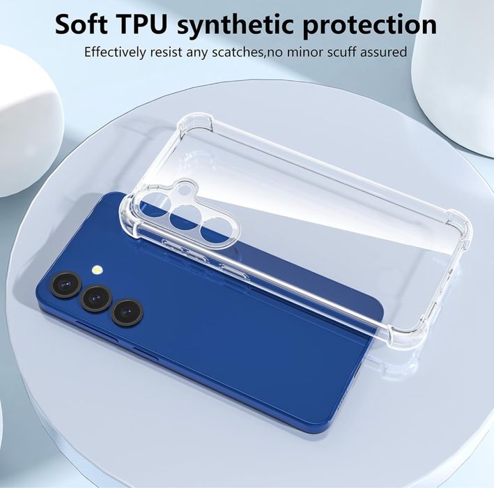 Husa transparenta - colturi antisoc Samsung S25 / S25 Plus / S25 Ultra