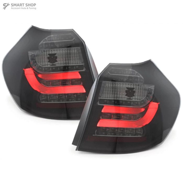 Stopuri LED BMW Seria 1 E81 E87 (09.2007-2011) Negru Fumuriu
