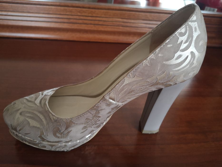 Pantofi Botta de ocazie din piele brocata,