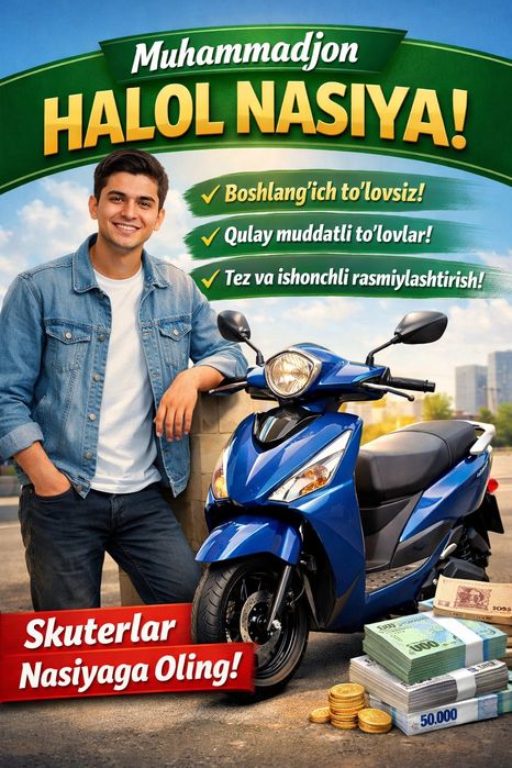 Skuter nasiya halol barchasi tank tiger nmax