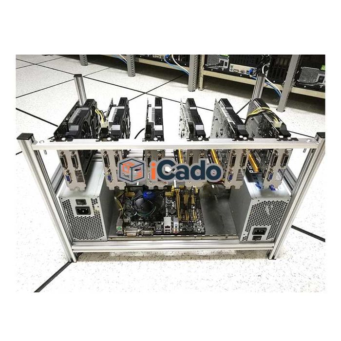 Carcasă miner pentru 6 plăci video