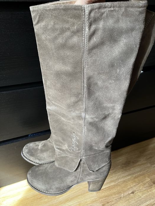 Cizme inalte piele intoarsa, Napapijri, masura 40