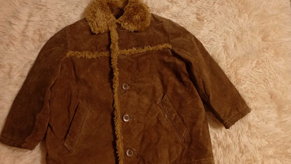 Детска шуба от естествена кожа 122 размер