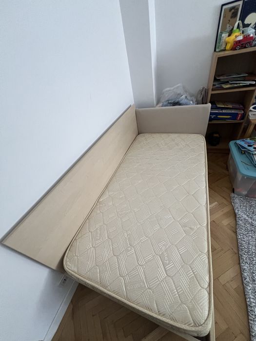 Pat copil cu saltea si protectie laterala