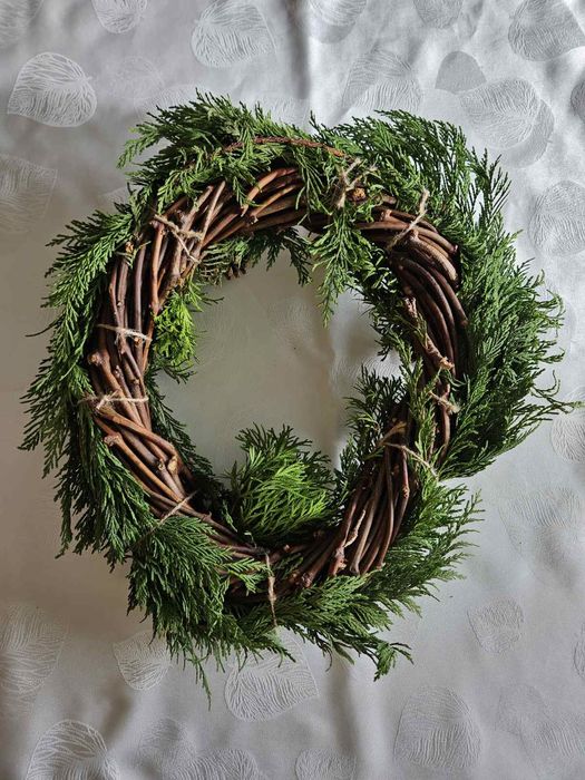 Ръчно изработен коледен венец Ø 35 см