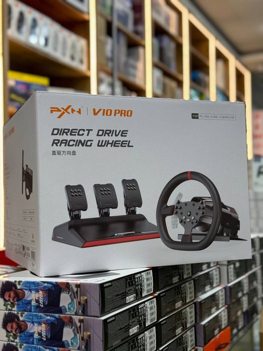 Руль pxn v10 pro 3 педали 900 градусов  геймпад