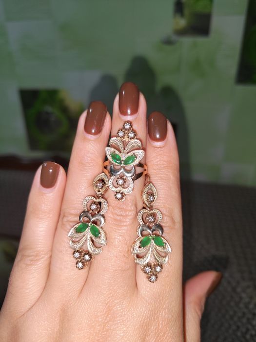 Золотой комплект под бриллианты