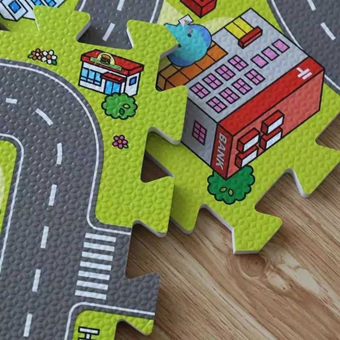 Мек пъзел за пода килим с картинки 60х60см