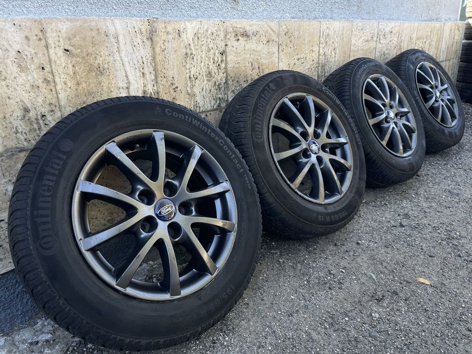Jante Roti 5X108 pe 15 Ford Focus 2 3 Mondeo Tourneo C Max Connect Volvo Anvelope 195 65 R15 M+S vara iarna
