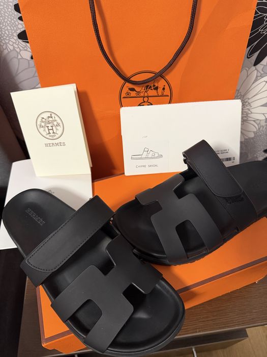 Vand papuci hermes barbati piele