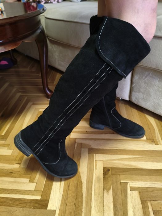 Зимни ботуши над коляното регулируеми