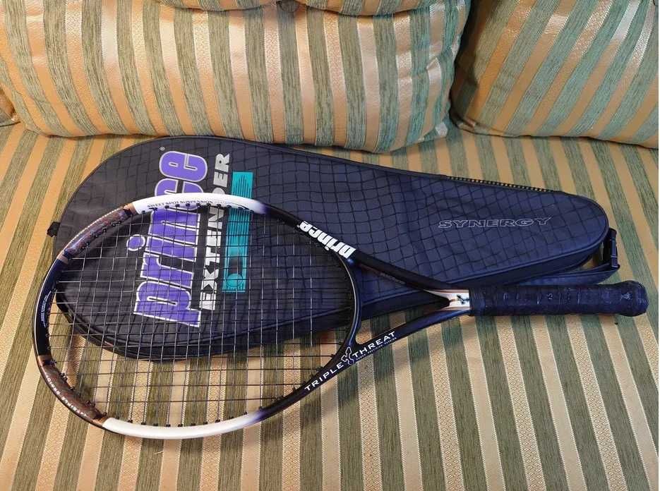 Racheta de tenis Wilson nCode n5 Force + Prince Triple Threat Bandit 110