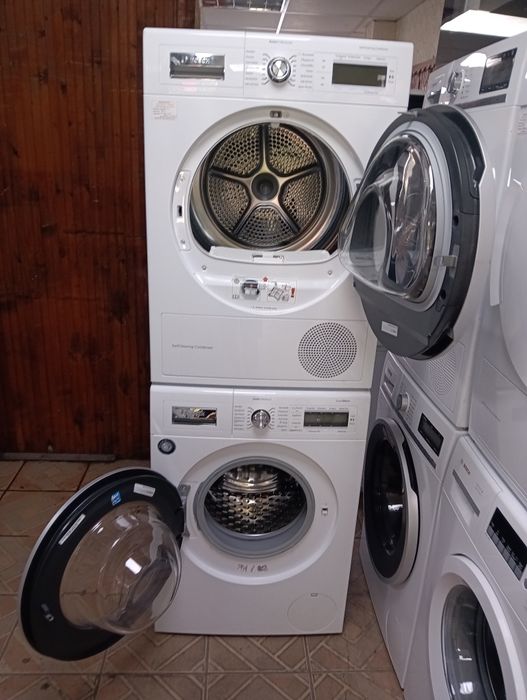 Комплект пералня и сушилня с термопомпа Бош Bosch Home Professional