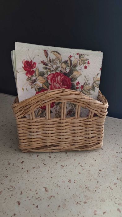 Салфетница плетёная ручной работы