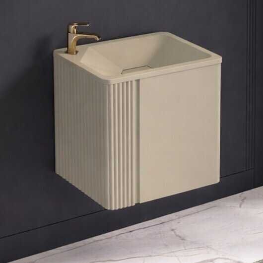 PVC шкаф за баня с мивка LINEA IVORY 60 см