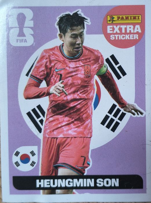 Heungmin Son extra sticker Panini