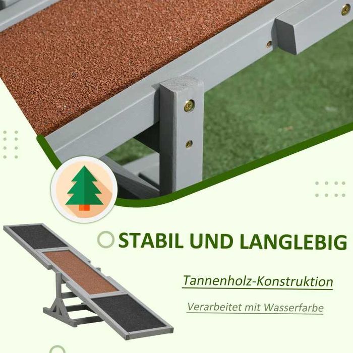 PawHut Кучешка люлка Aqulity Seesaw Спортна люлка за кучета