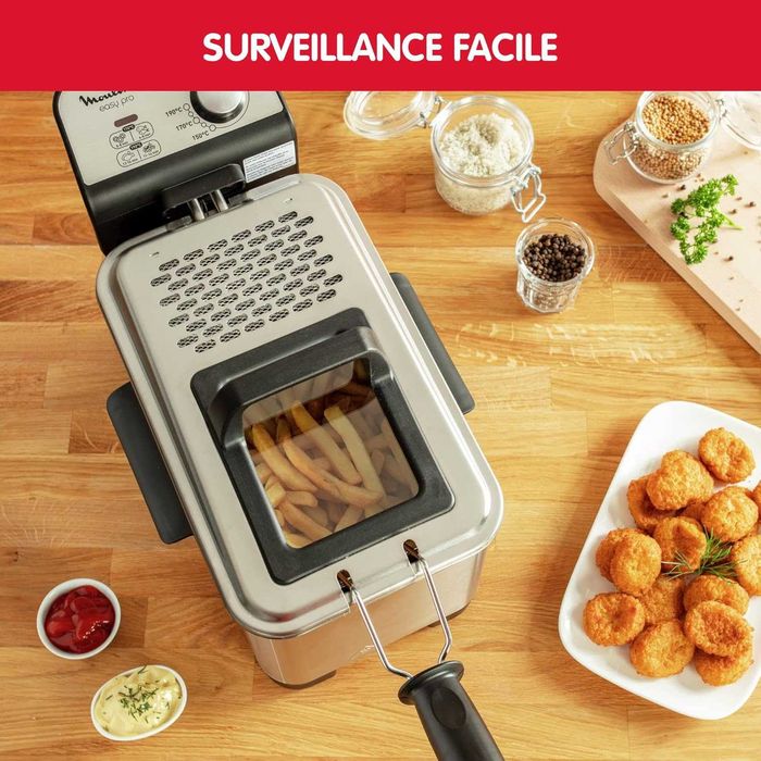 Фритюрник Moulinex Easy Pro 3L AM338070, 2 нива на готвене, 2300 W