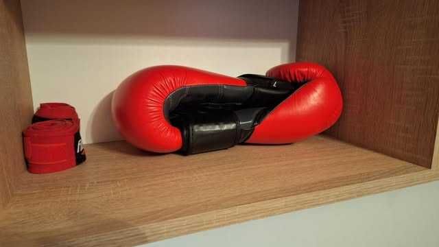 Mănușile de box Fitforce PATROL cu Fitforce WRAPS-S-450