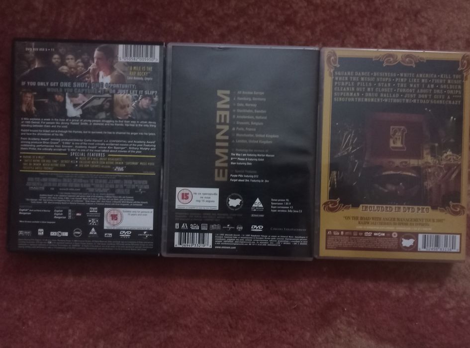 Еминем DVD - 8 Mile, All Access Europe, Eminem Presents : The Anger Management Tour