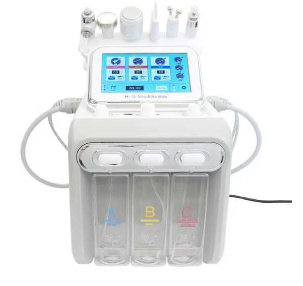 Апарат 6 В 1 водно дермабразио, кислород, RF, BIO, ултразвук и шпатула