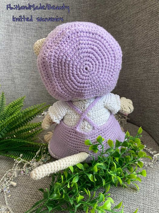 Плетена играчка коте