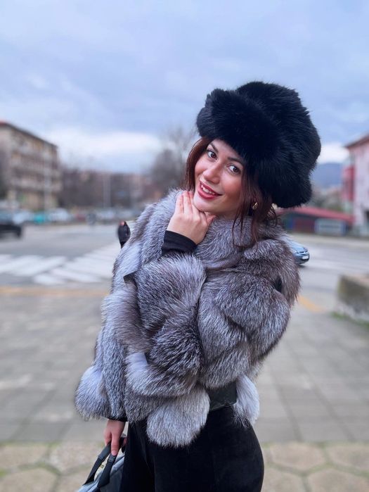 Дамско палто естествен косъм различни цветове