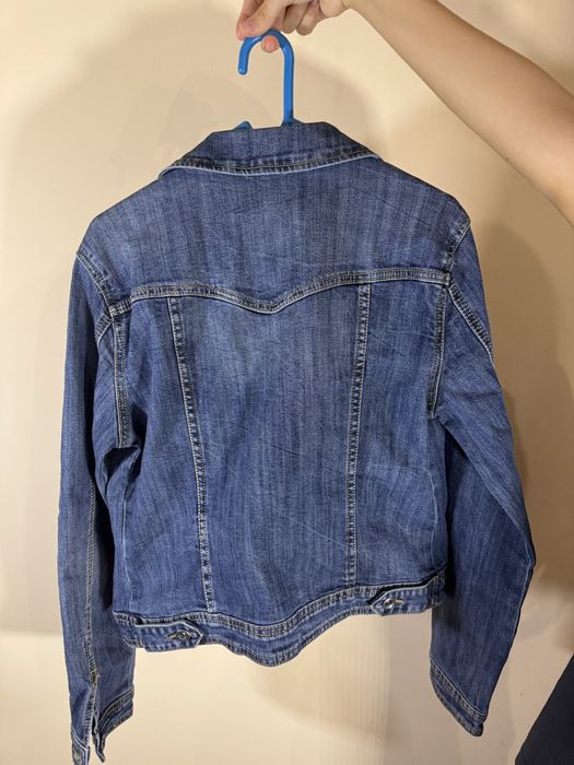 Geaca/jacheta de blugi albastra marimea S de dama