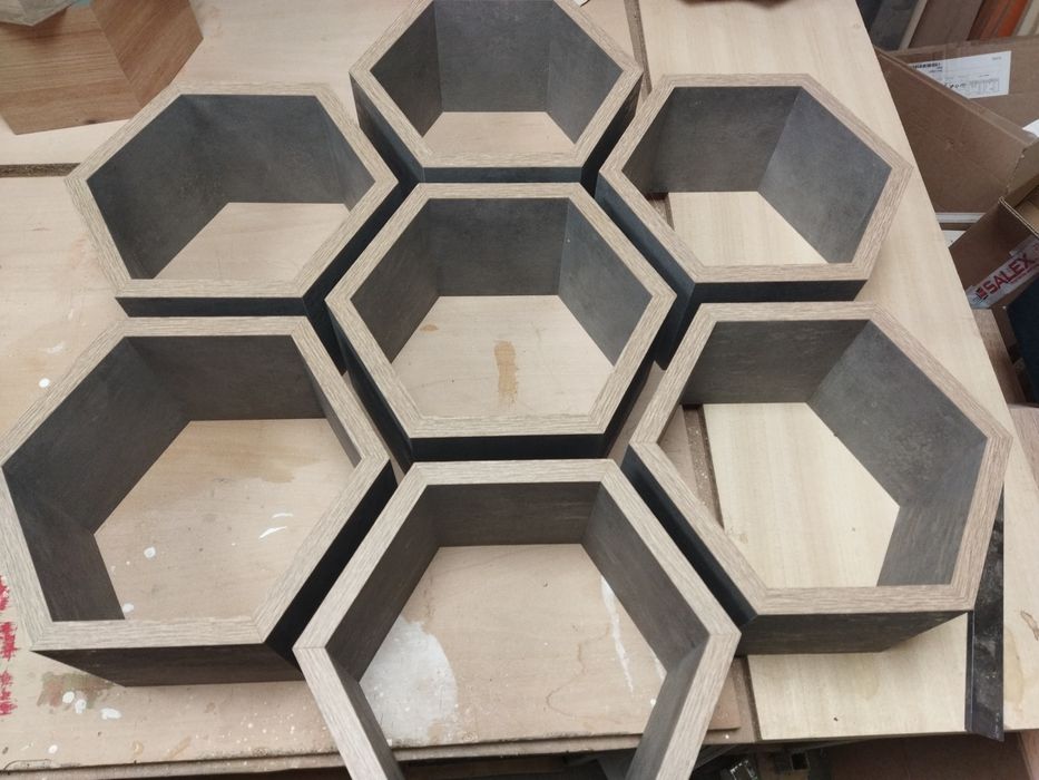 Етажерка,полица,пчелна пита, хексагон, рафт, декорация,полица