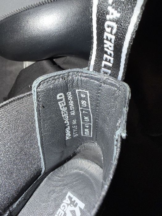 Karl Lagerfeld Terra Firma cizme piele neagra marimea 41 noi originale