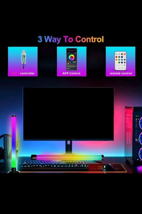 Doua bare luminoase RGBIC