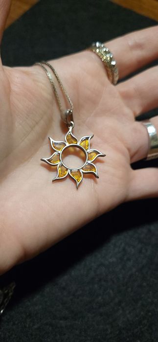 Сребърни бижута пр.925 с кехлибар