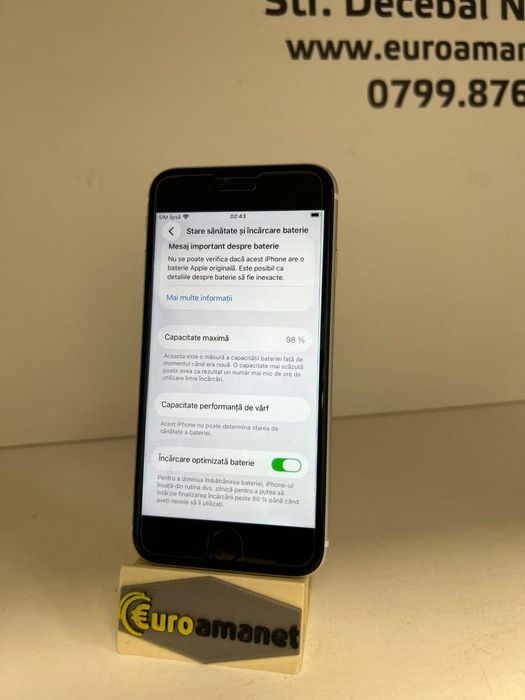 Telefon mobil Apple iPhone SE (2020), 128GB, 98% bat. -D-