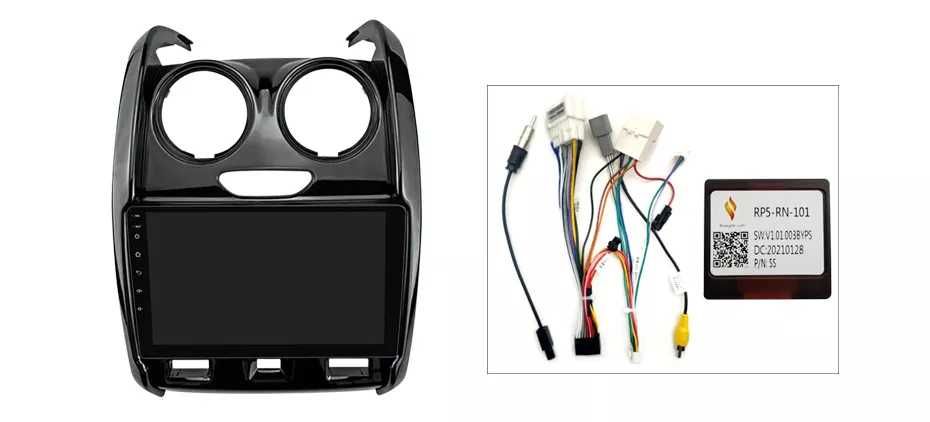 Navigatie Android 14 RENAULT DUSTER 2015 1/8 Gb Waze CarPlay + CAMERA