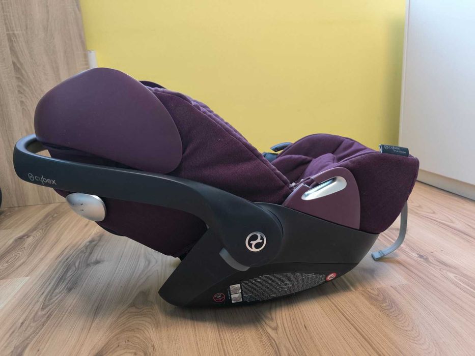 Розова количка Cybex Balios S, кошче Qloud Q, адаптери и зимен чувал