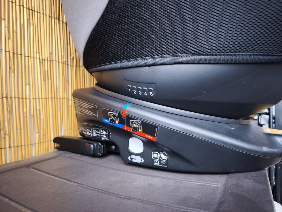 Scaun auto ISOFIX Joie Spin 360° Gray Flannel, rotativ, 0-18 kg, Gri