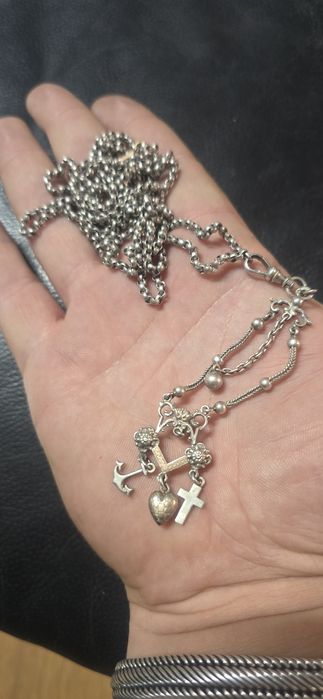 Lant ceas de buzunar argint cu aur Anglia