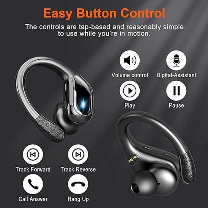 Casti Wireless Bluetooth 5.3 Ltinist Baterie 75h model BX27 Sigilate Noi, prindere dupa ureche