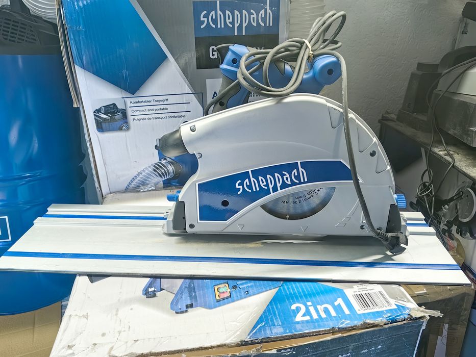 Ръчен потапящ циркуляр 1600W, 210мм Scheppach PL75 /