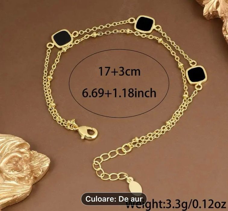 Bratara auriu cu negru