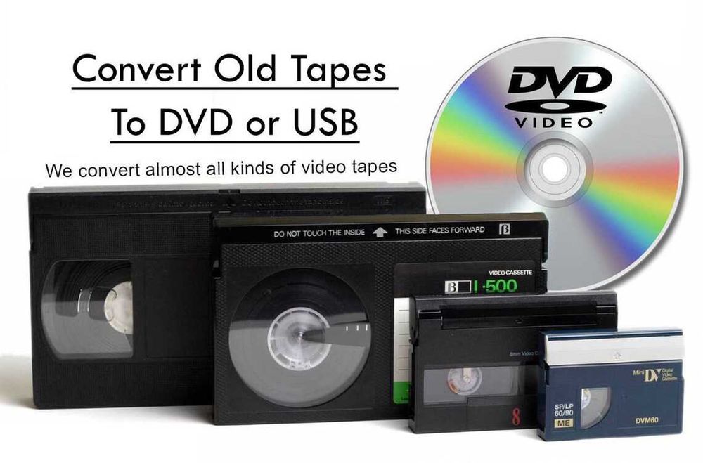 Transfer digital casete video VHS/VHS-C, MiniDv, Video 8 pe Stick USB