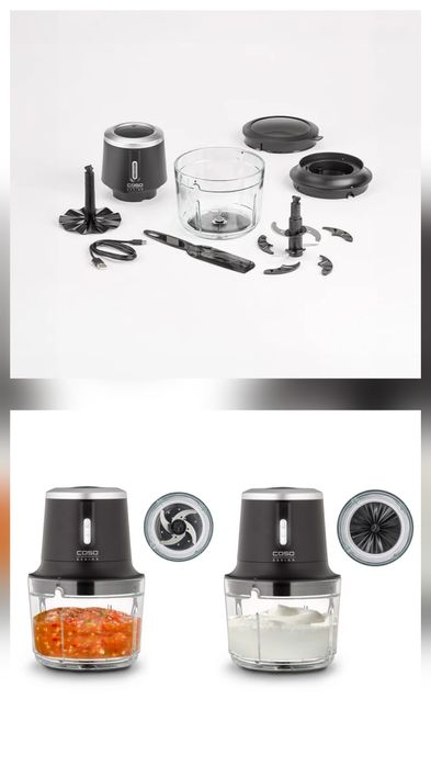 Безжичен чопър CASO Chop & Go с 4 остриета,2300 оборота в минута,200w