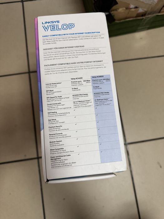 Sistem routere Wi-Fi Tri-Band Linksys Velop AC6600 ca noi, stare super