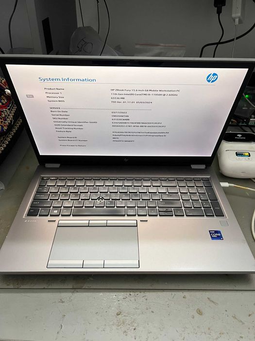 HP ZBook Fury G8 15.5" – Mobile Workstation