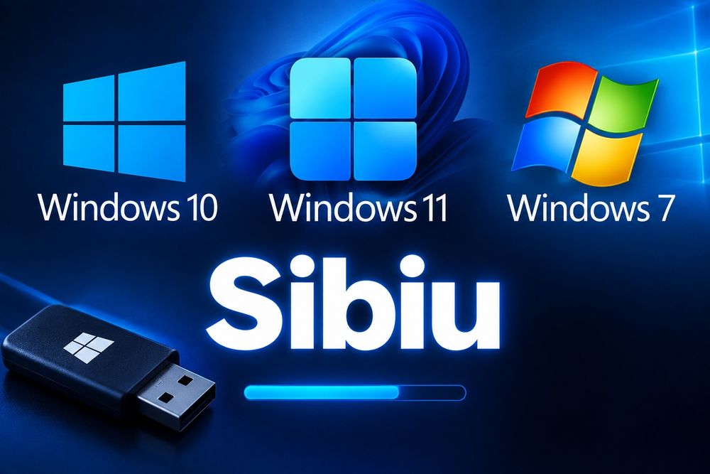 Instalez Windows -7,8,10,11 Doar In Sibiu