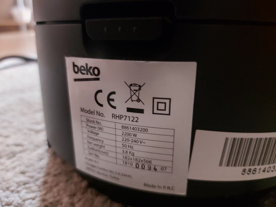 Aeroterma beko cu touch-screen