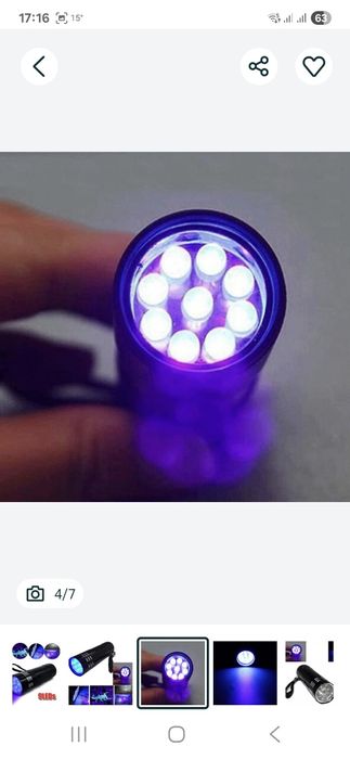 Lanterna UV Ultra Violet